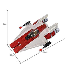 Star Wars A-Wing Starfighter MOC Bricks Toys(Minifig Scale)