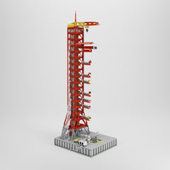 MOC NASA Apollo Saturn-V Rocket Launch Umbilical Tower Brick Toy