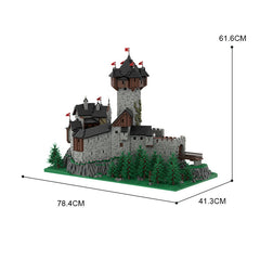 MOC 65340 Burg Falkenstein Medieval Castle In Carinthia Austrian Alps Bricks Toys