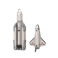 MOC 91433 Energia Buran Rocket Space Launch Spacecraft Brick Toy(1:110 Scale)