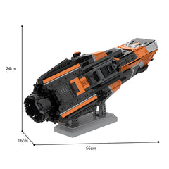 MOC 66577 The Expanse Martian Morrigan-Class Patrol Destroyer Corvette Bricks Toys