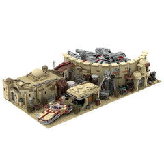 Star Wars Mos Eisley Spaceport Falcon Landspeeder MOC Bricks Toys