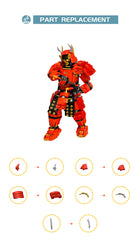Ninjago MOC Demon Samurai Mech 124601 Brick Toys