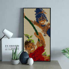 Pixel Art Photo Frame Painting MOC Bricks Toys
