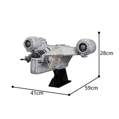 MOC Star Wars Mandalorian Razor Crest Assault Ship Bricks Toy(Minifig Scale)