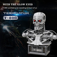 Movie Terminator T800 Bust Skeleton MOC 20570 Bricks Toys
