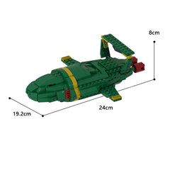 MOC Set Thunderbirds Spaceship 58683 Bricks Toy