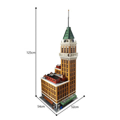 MOC Classic Architecture Tribune Tower Skyscraper Bricks Toys