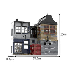 Movie Harry Potter MOC 55035 Leaky Cauldron & Wiseacre's Wizarding Equipment Store Brick Toy