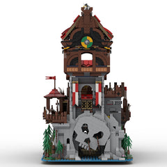MOC 136695 Wolfpack Tower & Medieval Ship Classic Castle Bricks Toys