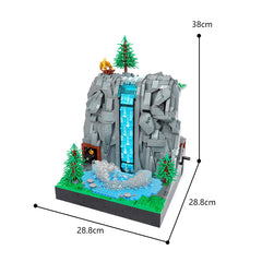 MOC 117747 Game Zelda Falls Scene Brick Toys