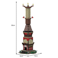 Game MOC 150356 Zelda Tears of the Kingdom Skyview Tower Brick Toys