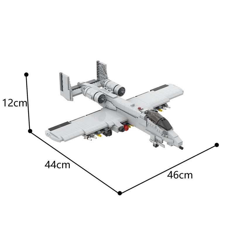 MOC 12091 A-10 Thunderbolt II Military Fighter Bricks Toy