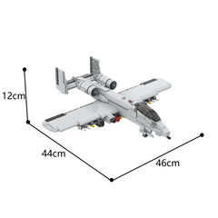 MOC 12091 A-10 Thunderbolt II Military Fighter Bricks Toy