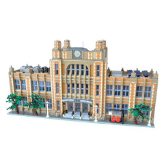 MOC 49130 Creative Architecture Street View Modular School Bricks Toys