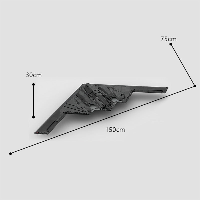 MOC Military Space Aircraft Northrop Grumman B-2 Spirit Stealth Bomber Bricks Toys