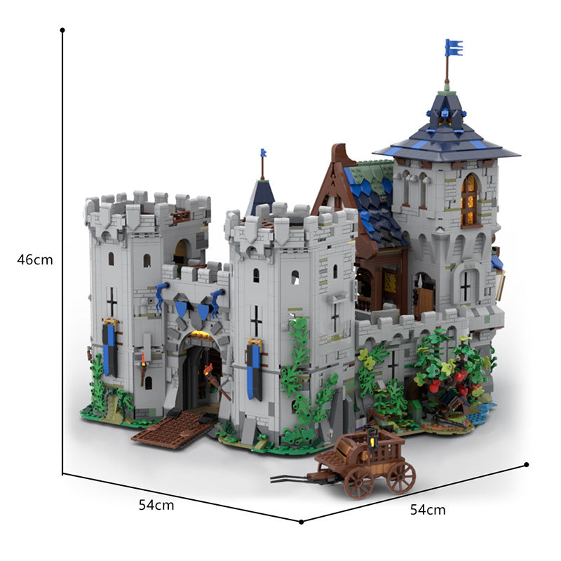 MOC Architectures Black Falcon's Fortress Classic Castle 132661 Brick Toys