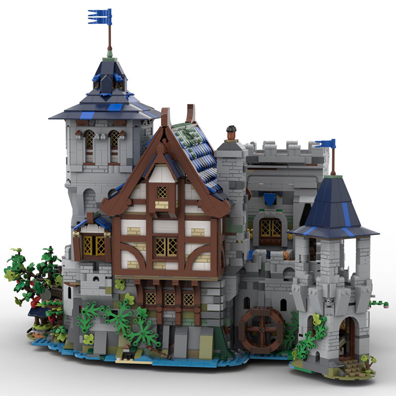 MOC Architectures Black Falcon's Fortress Classic Castle 132661 Brick Toys