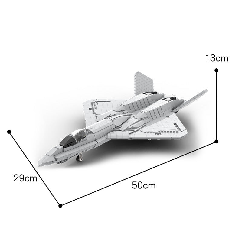 MOC 41847 YF-23 Black Widow II Gray Ghost Stealth Fighter Brick Toy