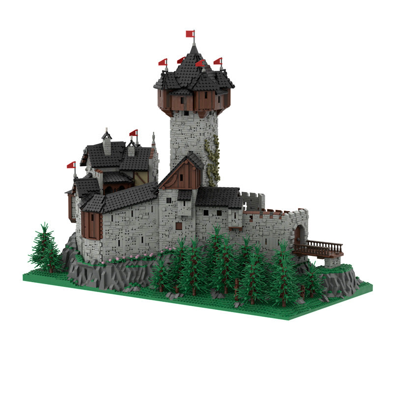 MOC 65340 Burg Falkenstein Medieval Castle In Carinthia Austrian Alps Bricks Toys