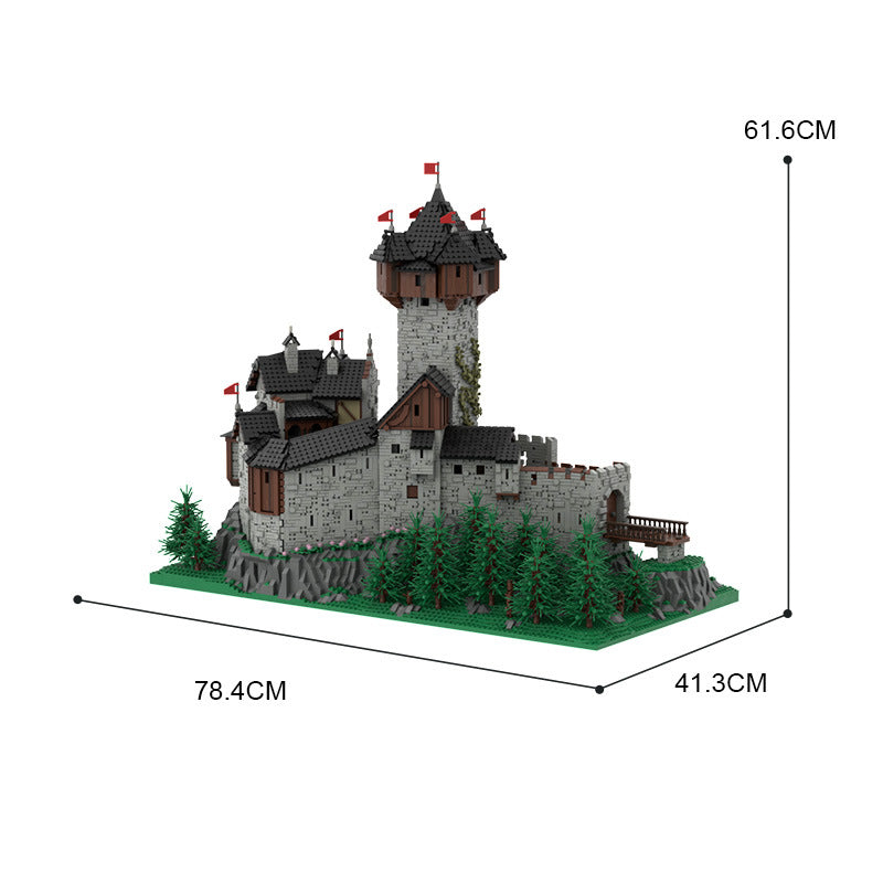 MOC 65340 Burg Falkenstein Medieval Castle In Carinthia Austrian Alps Bricks Toys