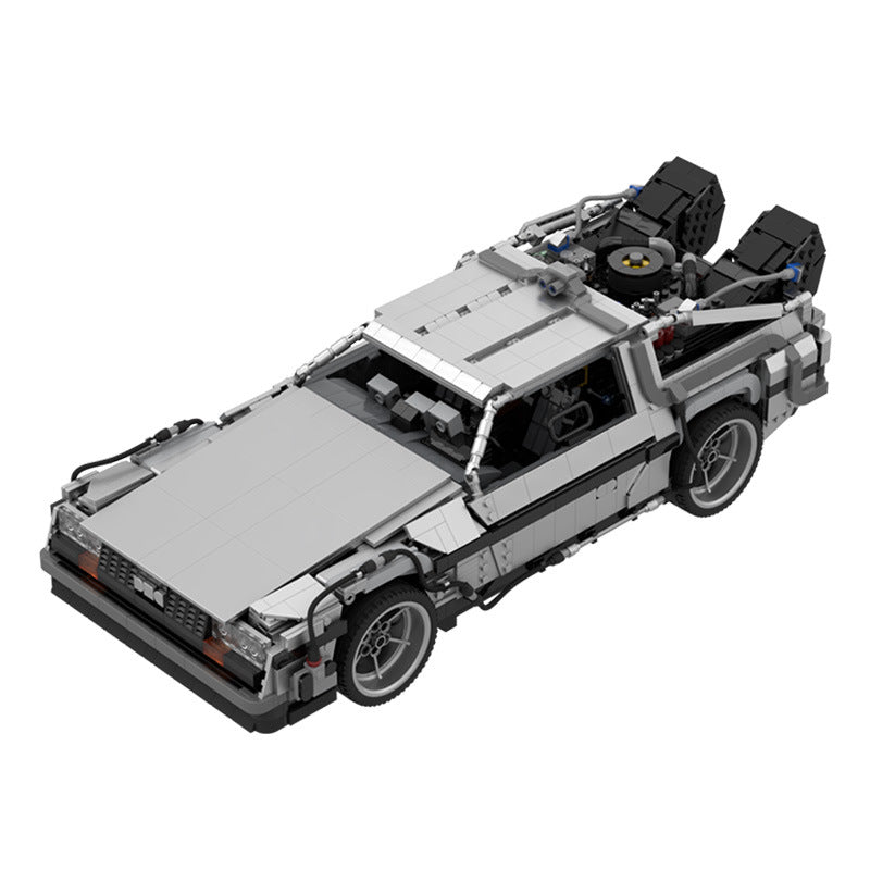 Movie Back to the Future 1985 DeLorean Time Machine MOC 42632 Car Bricks Toy