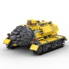 MOC Game Deep Rock Galactic War Tank Armor Vehicle Brick Toy