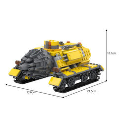 MOC Game Deep Rock Galactic War Tank Armor Vehicle Brick Toy