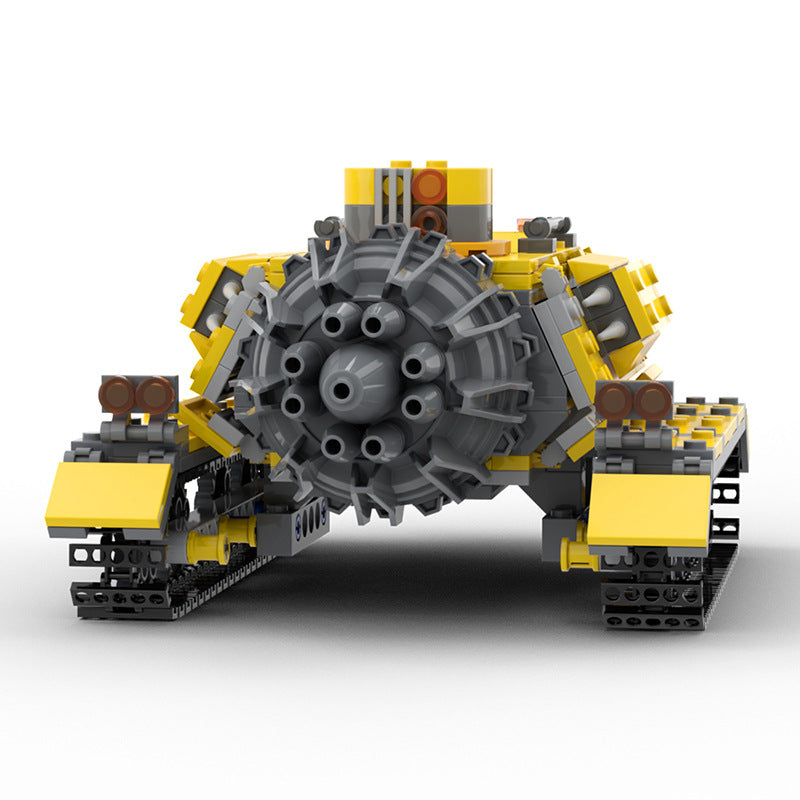 MOC Game Deep Rock Galactic War Tank Armor Vehicle Brick Toy