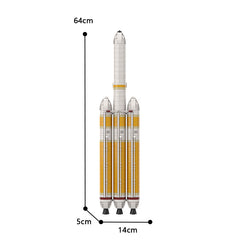 MOC 101254 Space Delta IV Heavy with Parker Solar Probe Bricks Toys(Saturn V Scale)