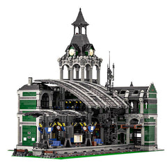 MOC 37719 European Modern Railway Station Bricks Toys