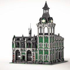 MOC 37719 European Modern Railway Station Bricks Toys