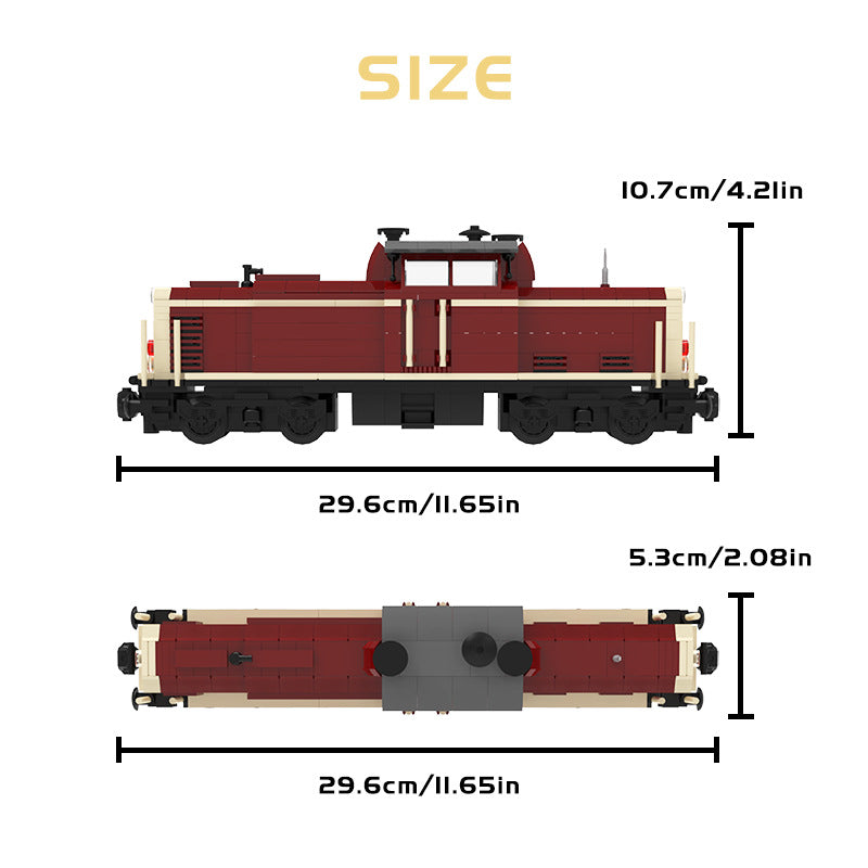 MOC 35655 V100 German Cargo Locomotive Bricks Toy