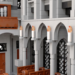 MOC Architecture Gothiced Cathedral Medieval Pirate Theme Bricks Toys 148170