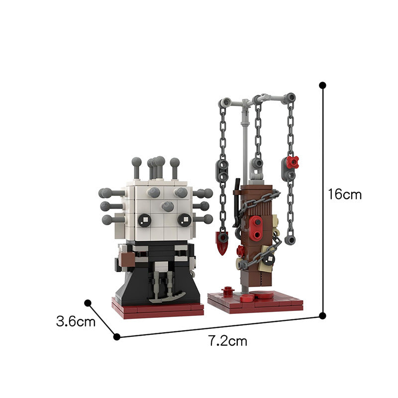 MOC 44639 Hellraiser Pinhead Brickheadz Bricks Toy