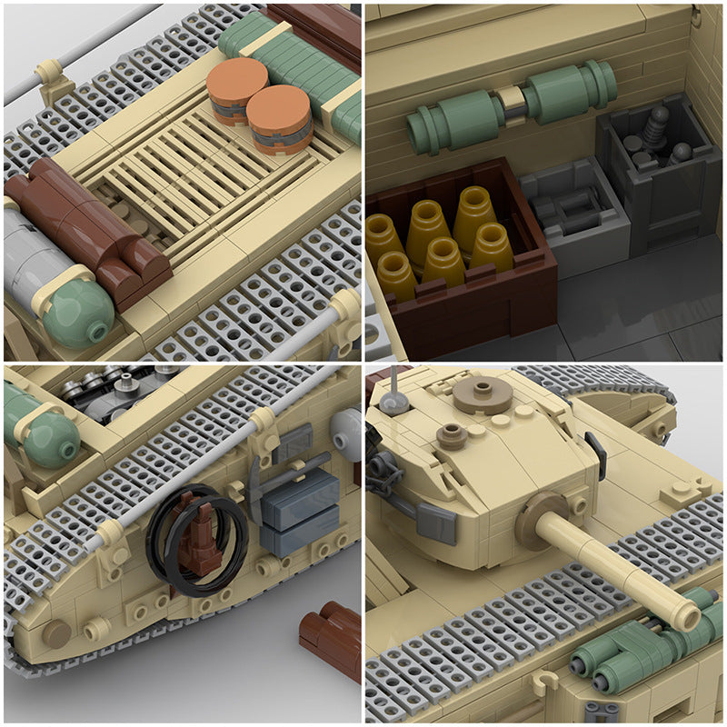 MOC 142273 Indiana Jones Mark VII The Last Crusade Tank Armored Vehicle Bricks Toys