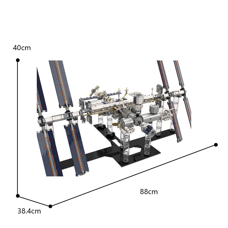 MOC 93305 International Space Station - Historical Timeline 2021 Brick Toy(1:110 Scale)