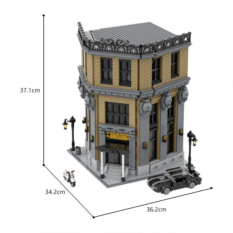 MOC 140223 Architecture Johned Wicked Continental Hotel Brick Toy