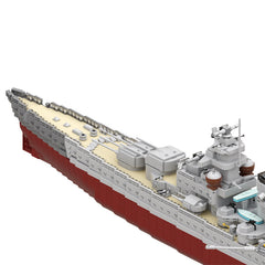 MOC KMS Gneisenau Battlecruiser 15423 Germany Military Capital Ship Brick Toy