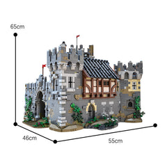 MOC 68151 Medieval Lions' Castle Classic Retro Architectures Brick Toys