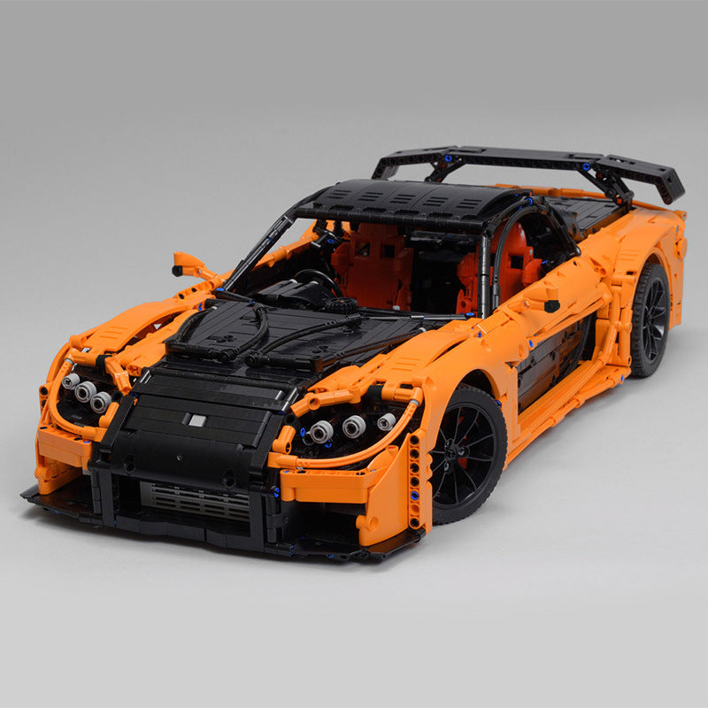 Technic MOC 57488 Han¡¯s Mazda RX-7 VeilSide Fortune Brick Toy(1:8 Scale)