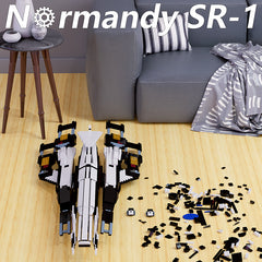 MOC 21578 Game MASS EFFECT Normandy SR-1 Spacecraft Bricks Toys