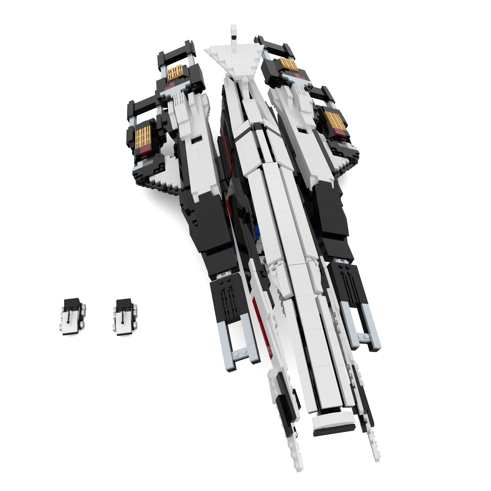 MOC 21578 Game MASS EFFECT Normandy SR-1 Spacecraft Bricks Toys