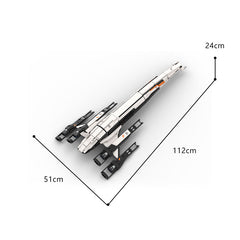 MOC Mass Effect 2 Normandy SR-2 Spaceship 136302 Bricks Toys