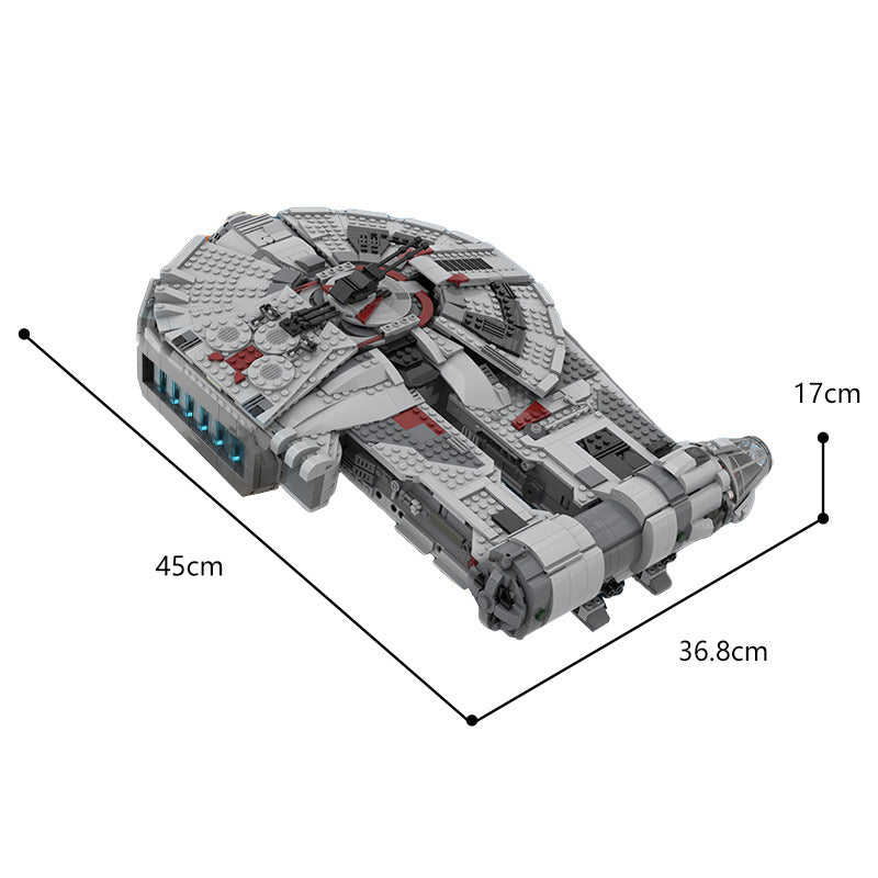 MOC Star Wars YT-2400 Freighter Outrider Sato's Hammer Starship Brick Toys