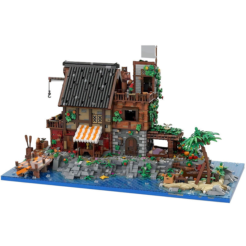 MOC 126702 Pirate Van Dyke's Island Scene House Bricks Toys