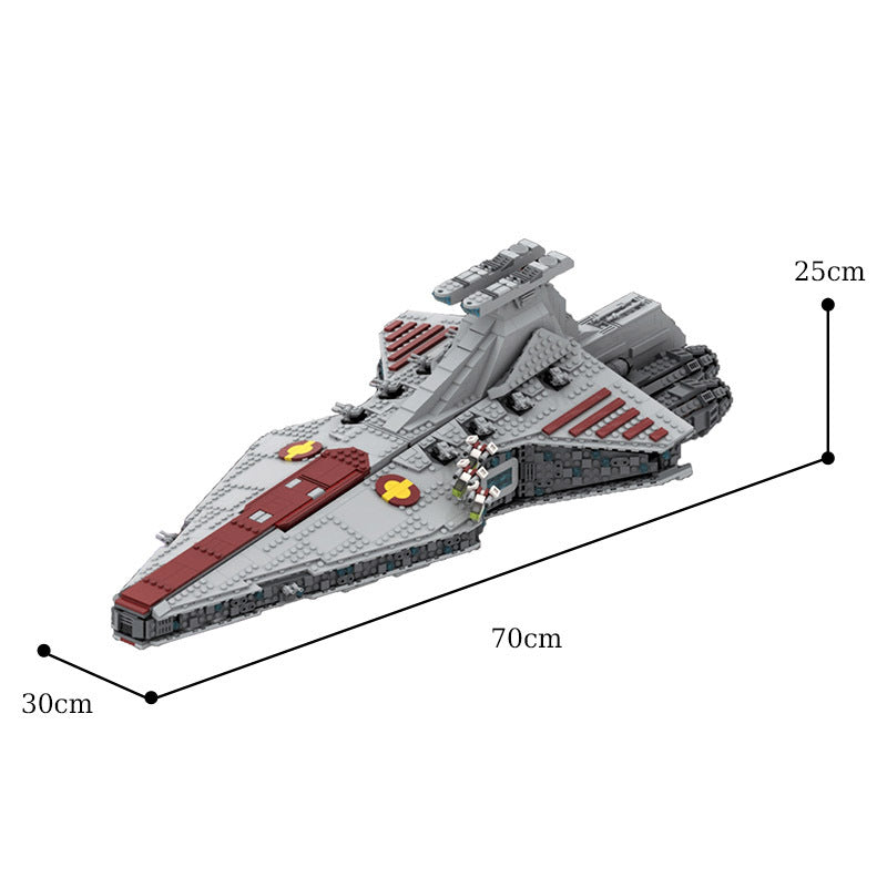 Star Wars MOC 43186 Venator Class Republic Attack Cruiser Brick Toys(with Interior )