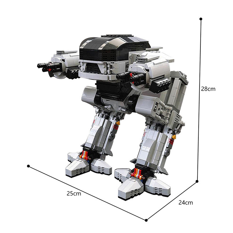 Movie RoboCop ED-209 Mecha Robot UCS Scale MOC 83742 Bricks Toys