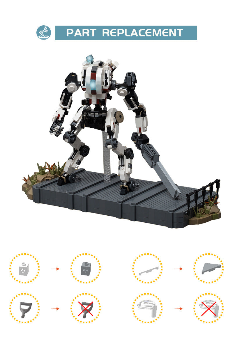 Game Titanfall Ronin-Class Titan Robot MOC Mech Bricks Toys