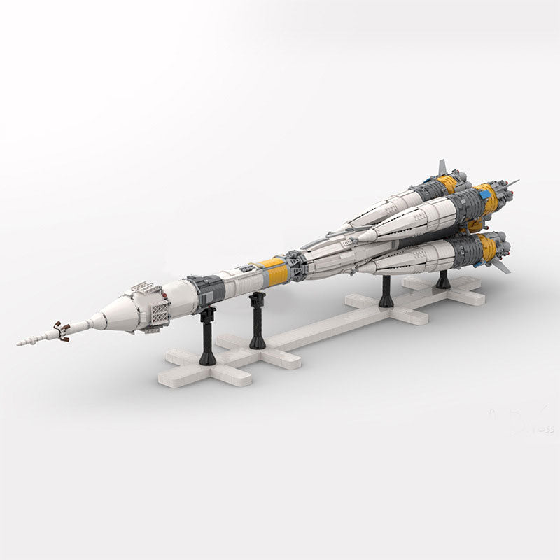 MOC 109502 Space Creative Russian Soyuz-FG Rocket Bricks Toy